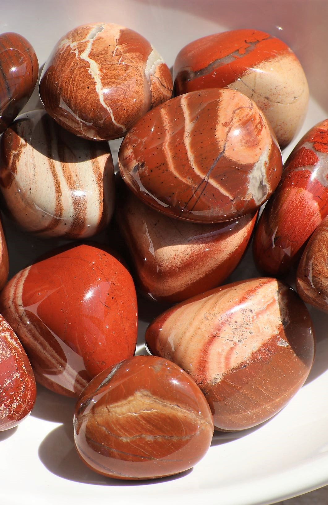 Red Banded Jasper Tumbled Stone